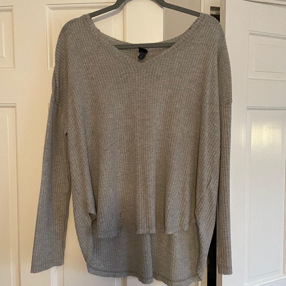 Long sleeve waffle t-shirt